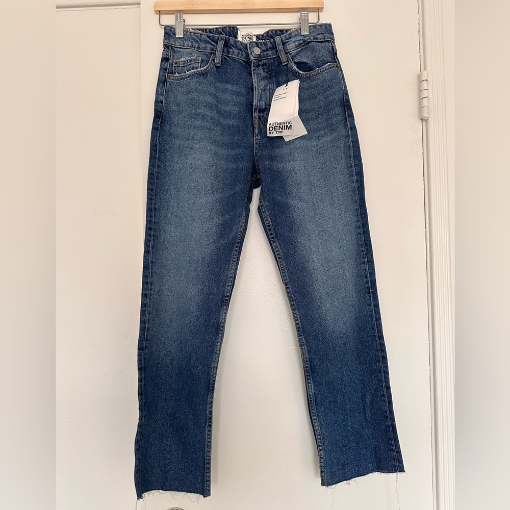Zara Women's Blue Ankle Jeans